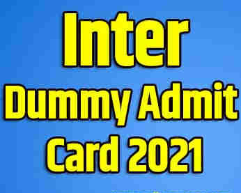 Inter Dummy Admit Card 2022 : Download Dummy Admit Card 2021-22 {Bihar Board 12th Dummy Admit Card 2022} -आज हुआ जारी 1 Inter Dummy Admit Card 2021