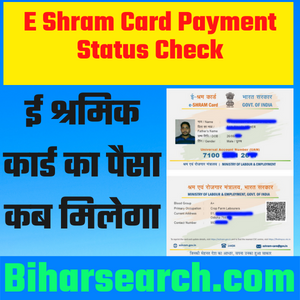 E Shram Card Payment Status Check 2022 | ई श्रमिक कार्ड का पैसा कब मिलेगा? 2 E Shram Card Payment Status Check