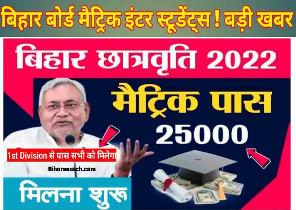 10th Scholarship Bihar– मैट्रिक पास होने पर कितना रुपए और किसे मिलता है?- Full Information 1 10th Scholarship Bihar