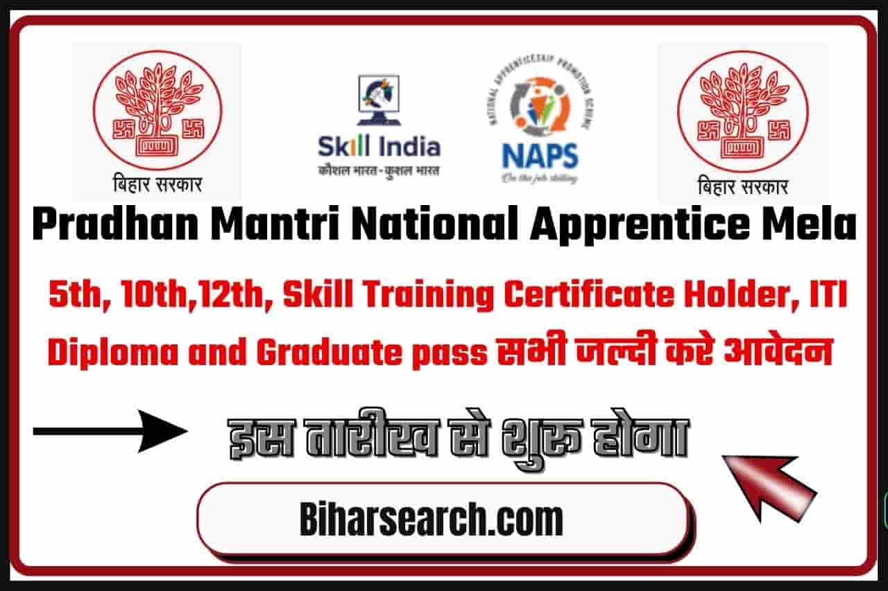Pradhan Mantri National Apprentice Mela 2022 Apply : प्रधानमंत्री राष्ट्रीय अपरेंटिस मेला 1 Pradhan Mantri National Apprentice Mela