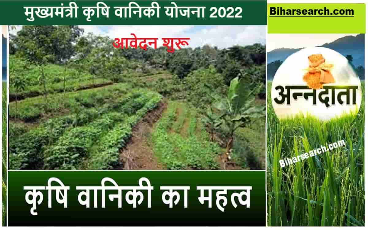 Bihar Krishi Vaniki Yojana 2022 | मुख्यमंत्री कृषि वानिकी योजना 2022 आवेदन शुरू- Full Information 1 Bihar Krishi Vaniki Yojana 2022