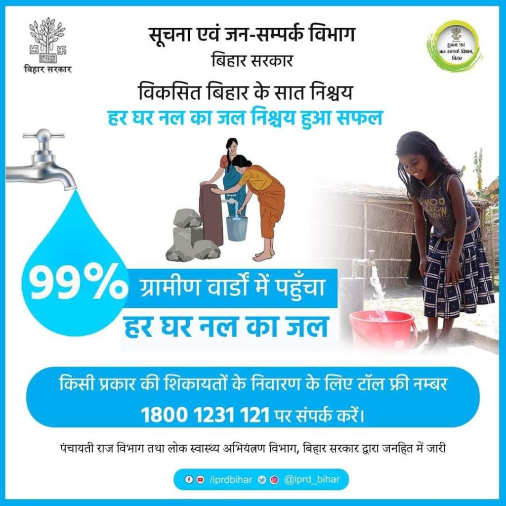 Bihar Nal Jal Yojana Complaint Online 2022: नल-जल योजना शिकायत कैसे करे? जारी हुआ टोल फ्री नंबर 3 Bihar Nal Jal Yojana Complaint Online 2022: नल-जल योजना शिकायत कैसे करे? जारी हुआ टोल फ्री नंबर